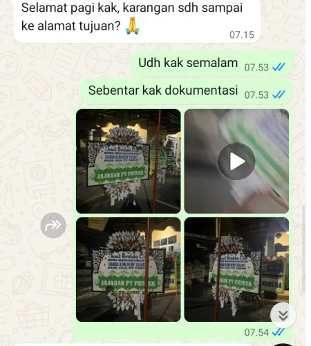 Pengiriman Papan Bunga Selamat Rawalumbu