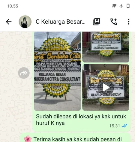 Pengiriman Papan Bunga Duka Rawalumbu